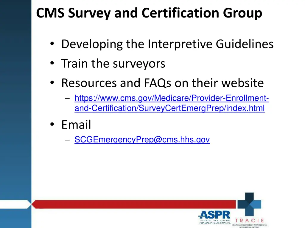 cms survey and certification group
