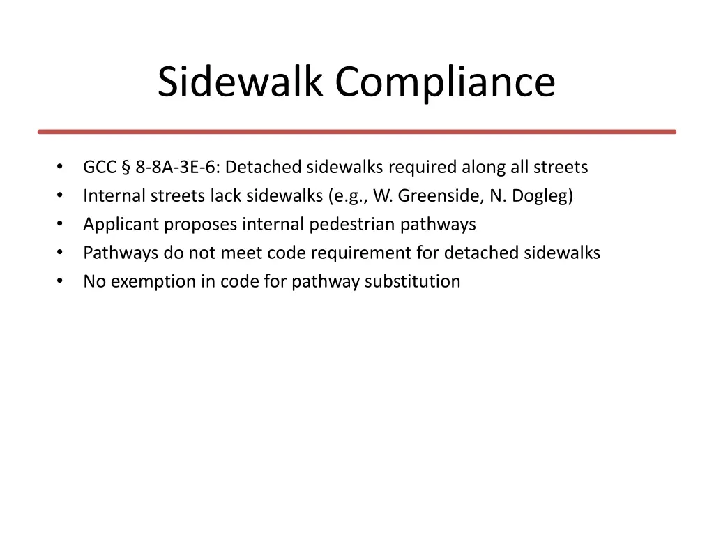 sidewalk compliance