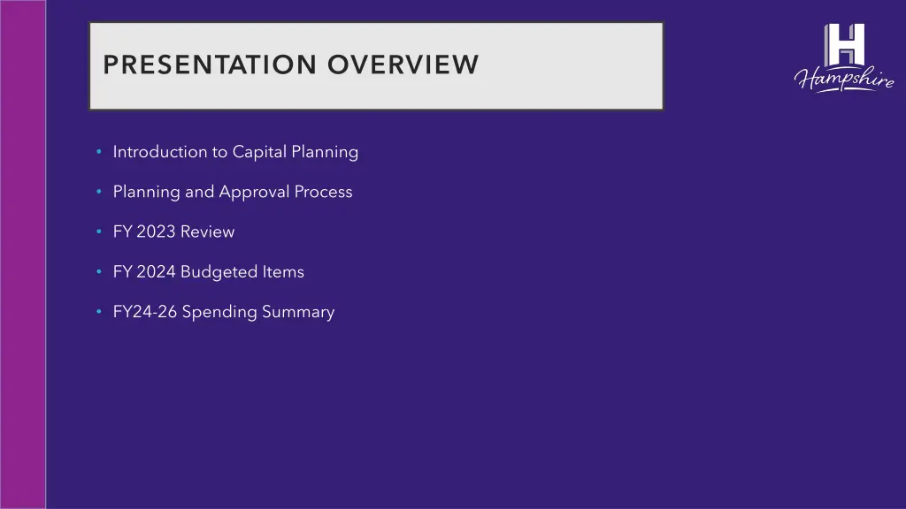 presentation overview