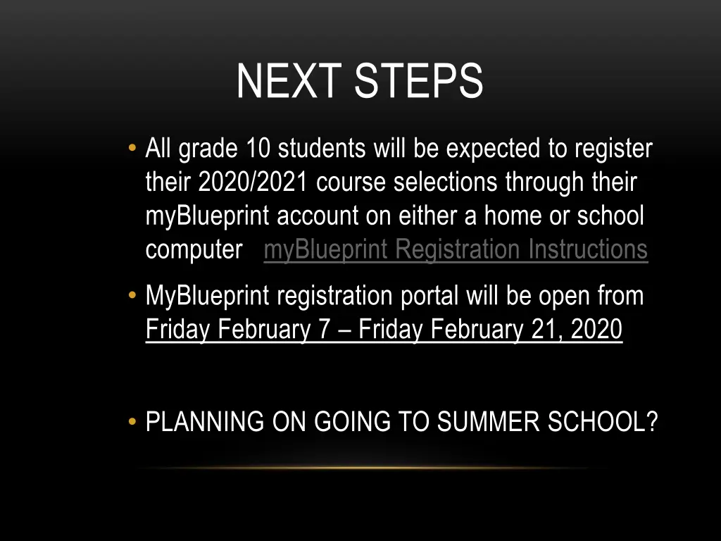next steps 1