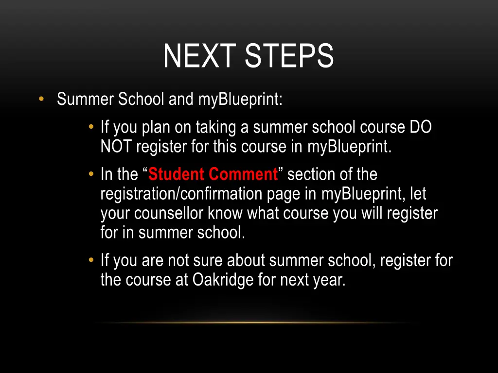 next steps 2