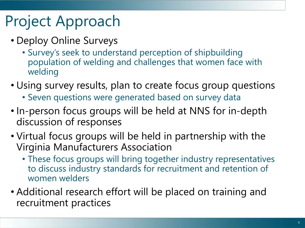 project approach deploy online surveys survey