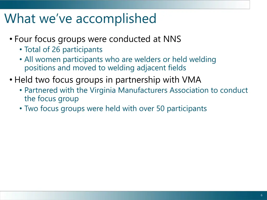 what we ve accomplished 1