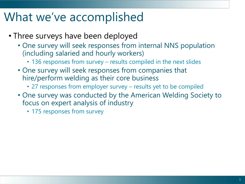 what we ve accomplished