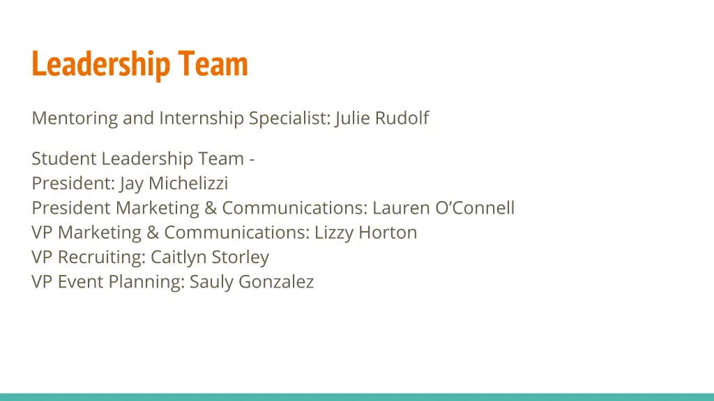 leadership team