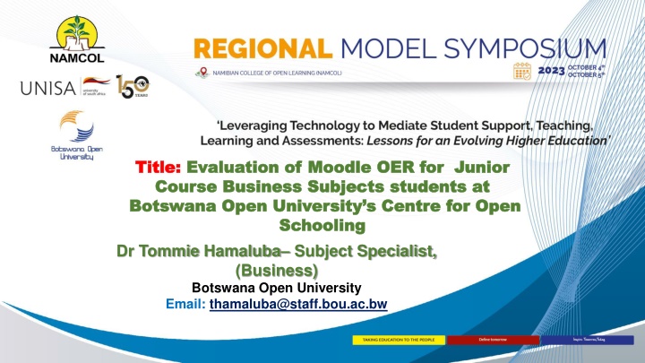 title title evaluation of moodle oer for junior