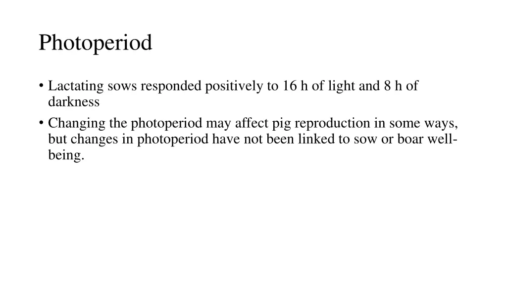 photoperiod