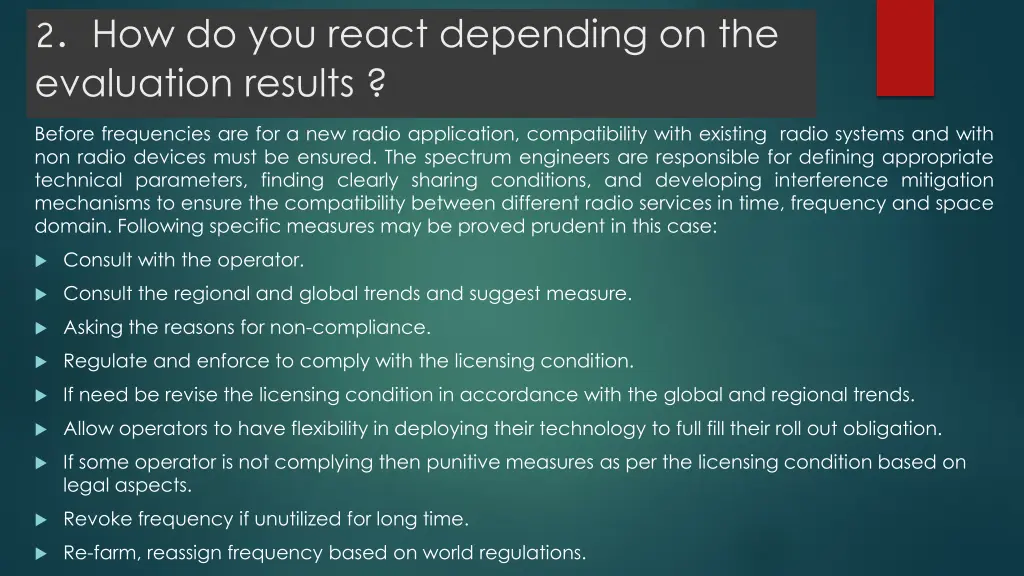 2 how do you react depending on the evaluation