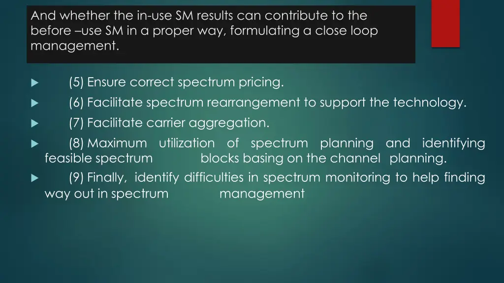 and whether the in use sm results can contribute 1
