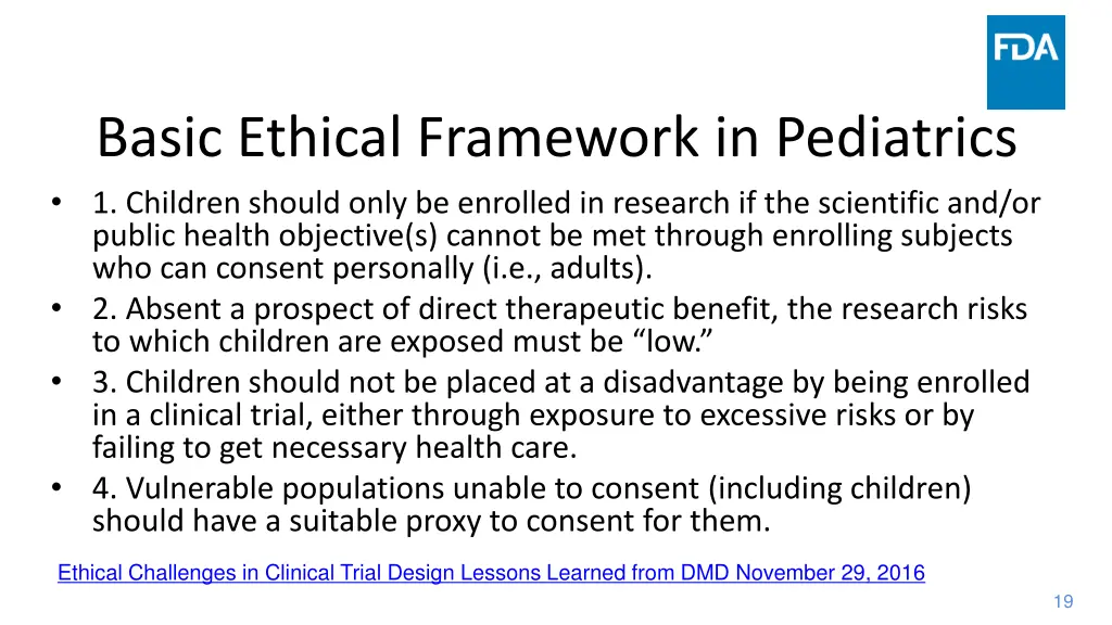 basic ethical framework in pediatrics 1 children