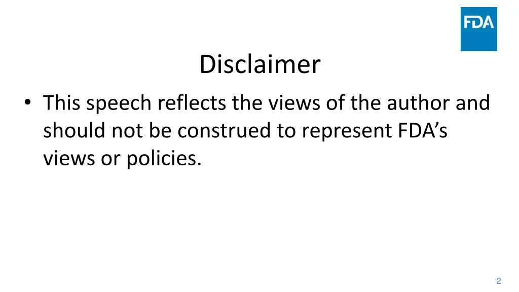 disclaimer