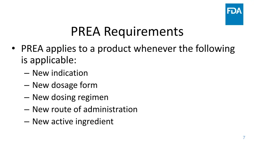 prea requirements