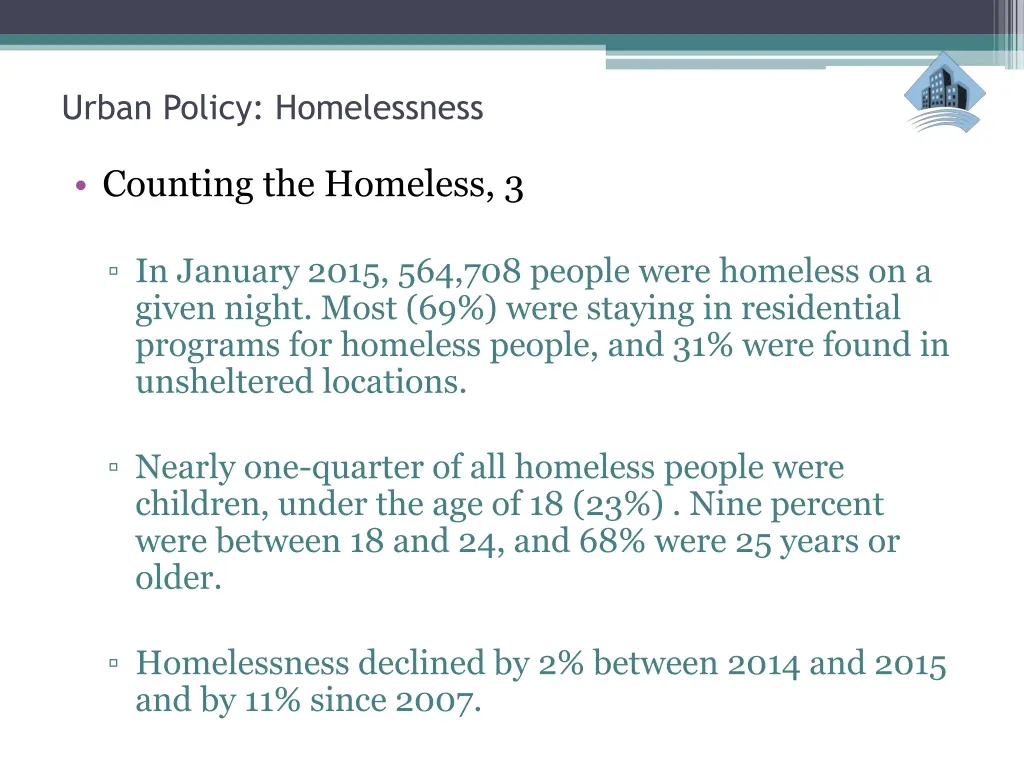urban policy homelessness 4