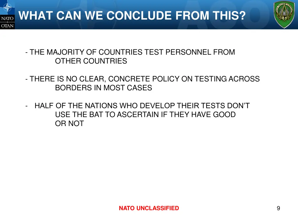 what can we conclude from this