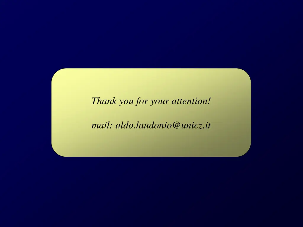 thank you for your attention