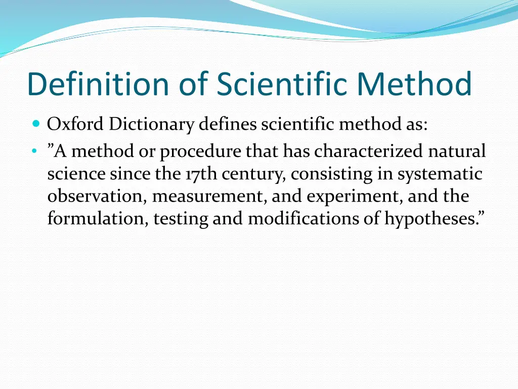 definition of scientific method