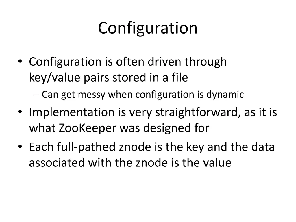 configuration