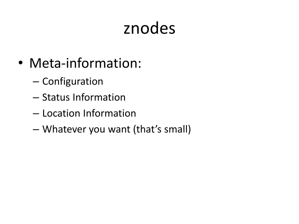 znodes