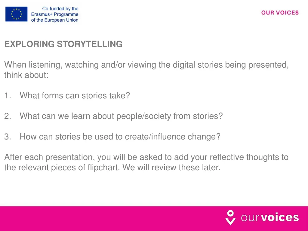 exploring storytelling