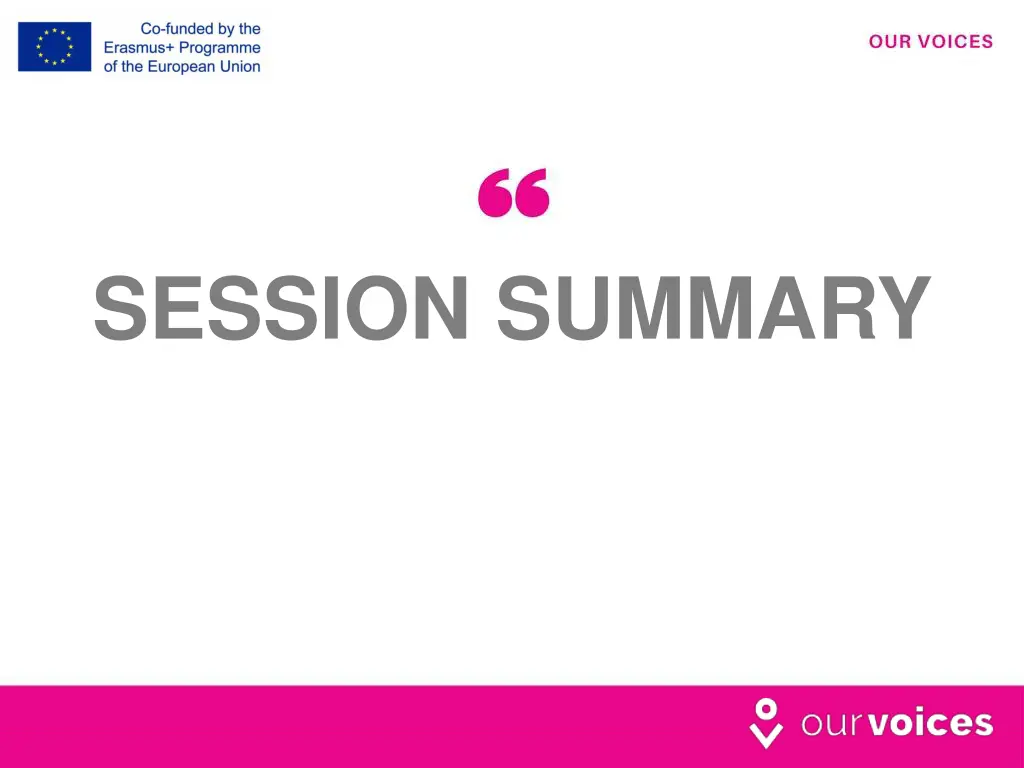 session summary