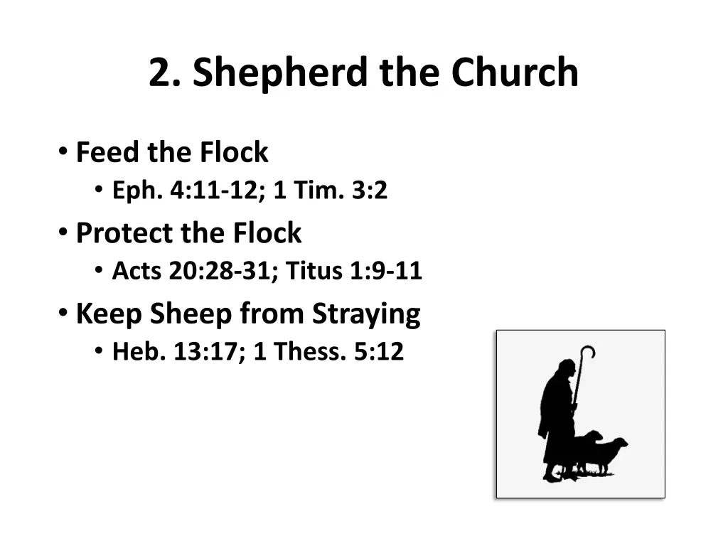2 shepherd the church 1