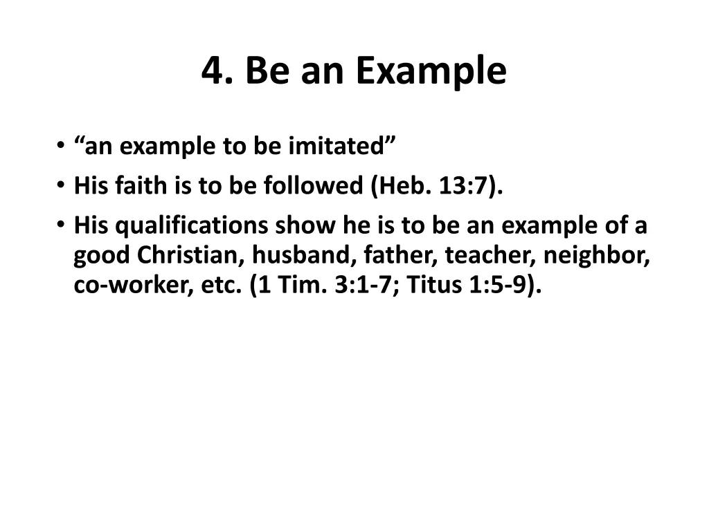 4 be an example 1