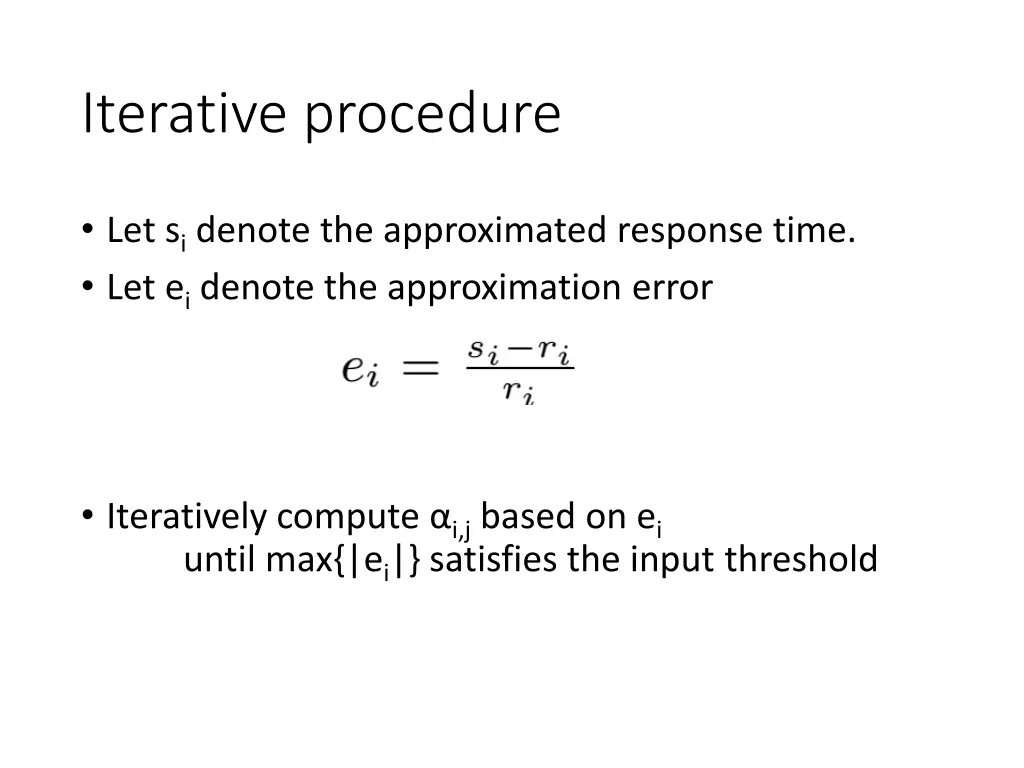 iterative procedure
