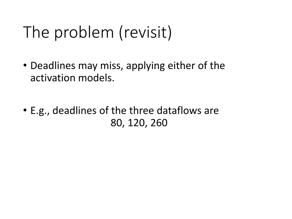 the problem revisit