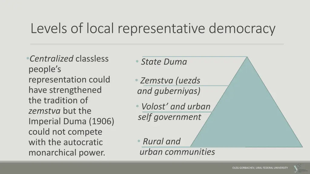 levels of local representative democracy