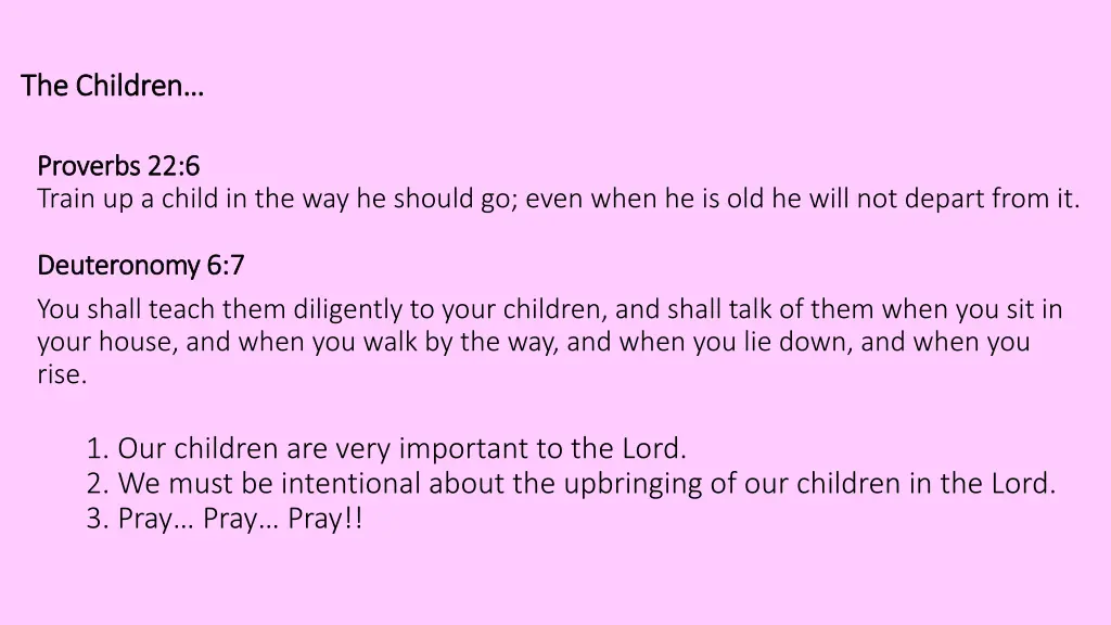 the children the children