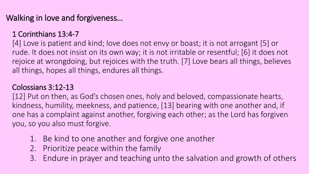 walking in love and forgiveness walking in love