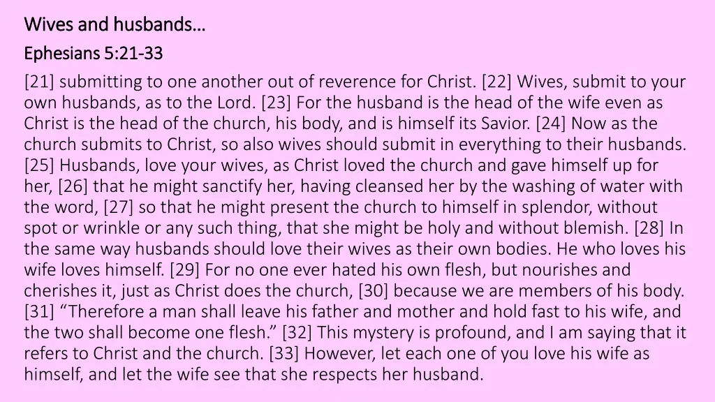 wives and husbands wives and husbands ephesians