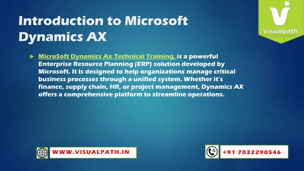 introduction to microsoft dynamics ax