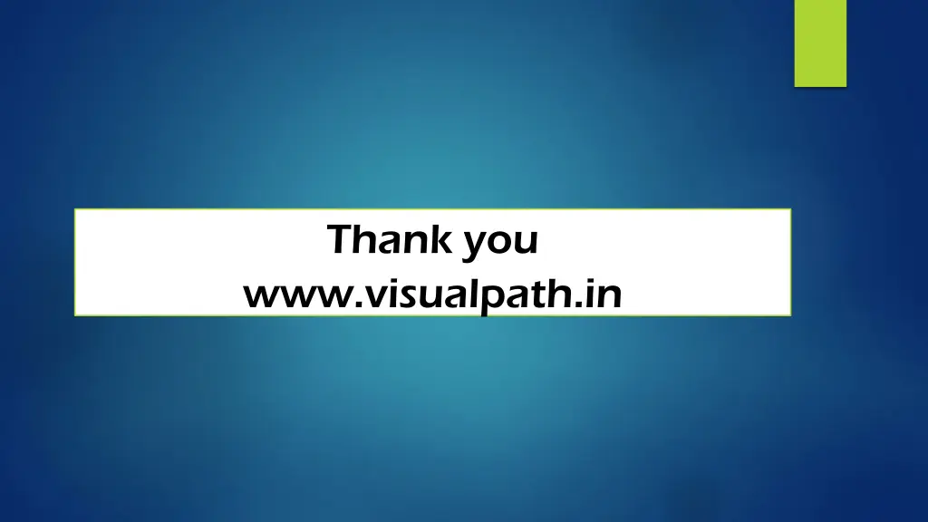 thank you www visualpath in