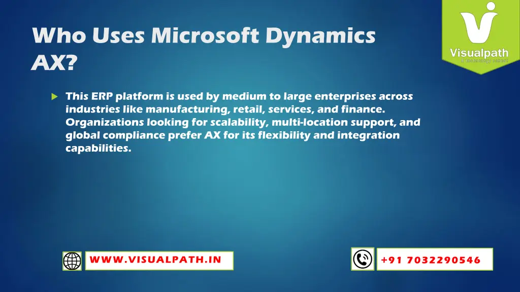 who uses microsoft dynamics ax