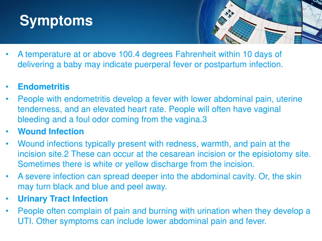 symptoms