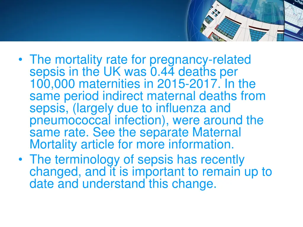 the mortality rate for pregnancy related sepsis