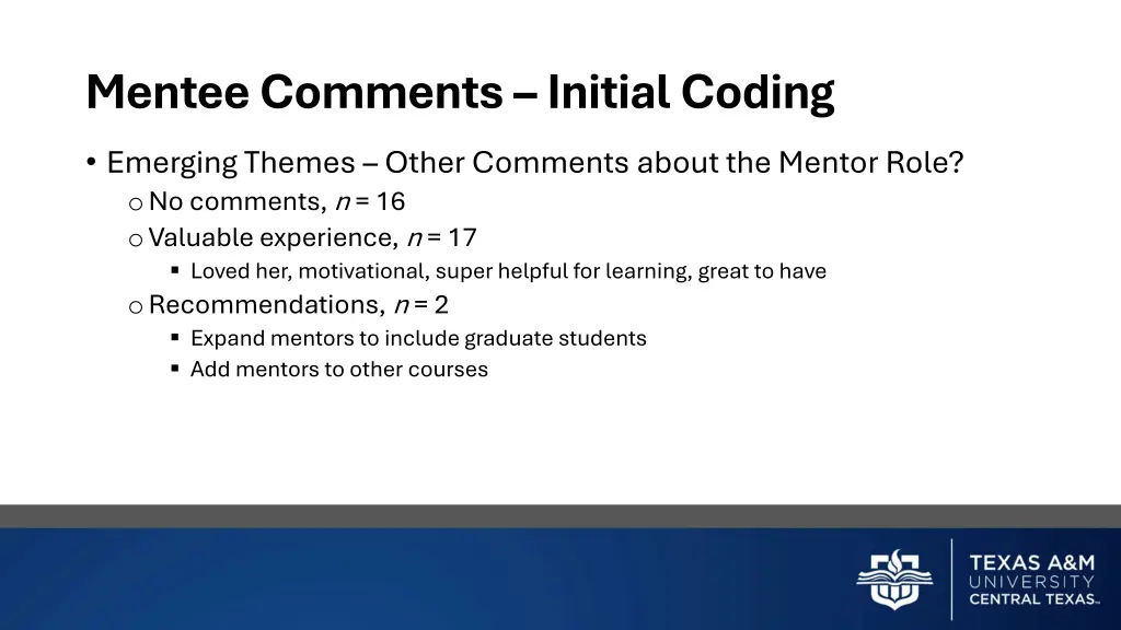 mentee comments initial coding 2