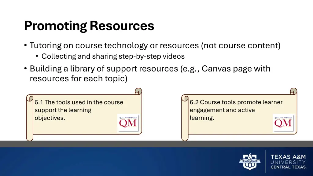 promoting resources