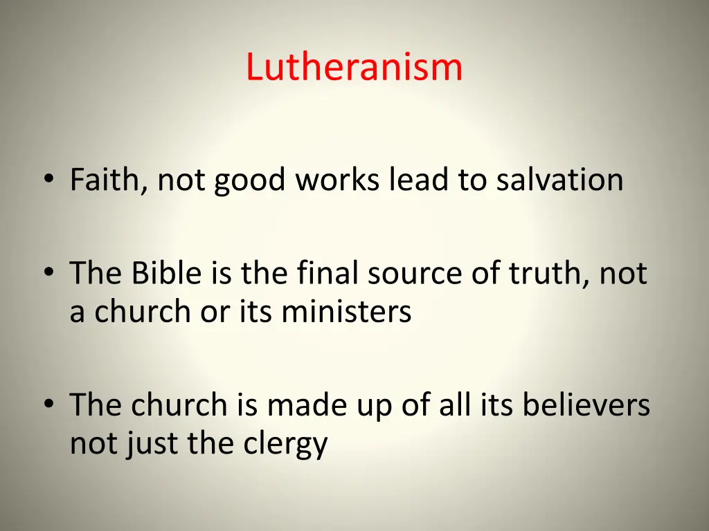 lutheranism