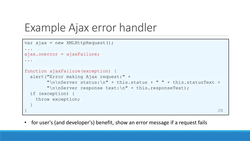 example ajax error handler