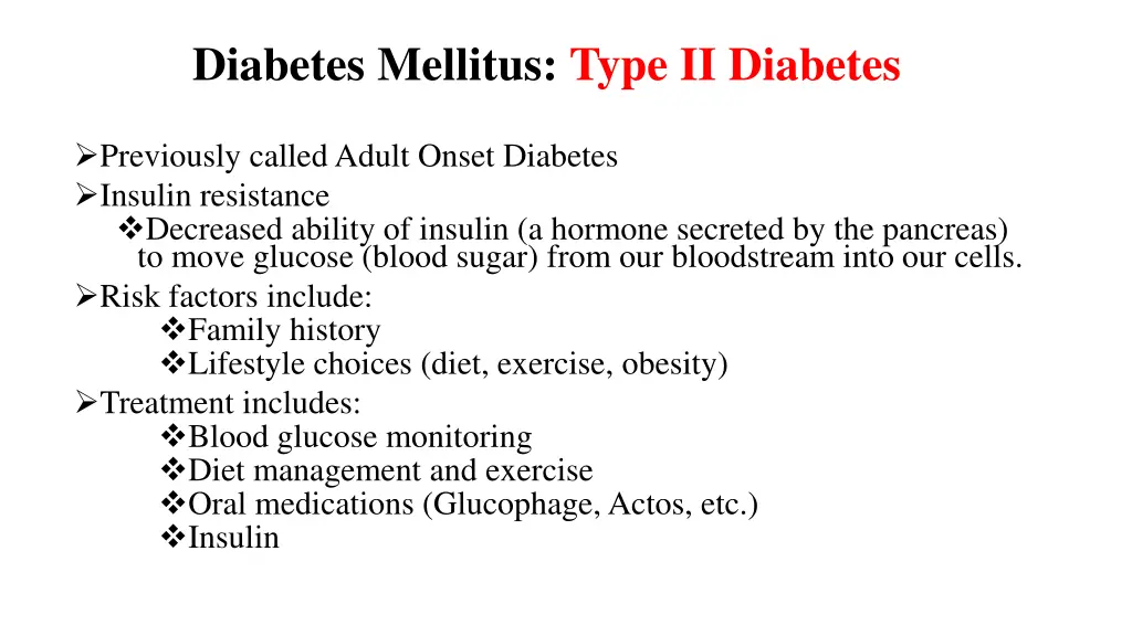 diabetes mellitus type ii diabetes