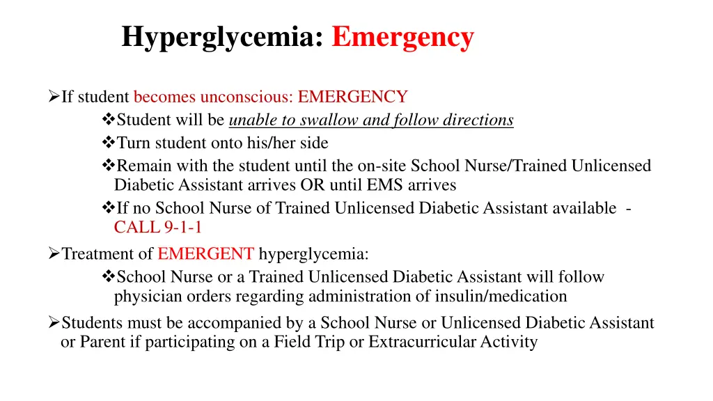 hyperglycemia emergency