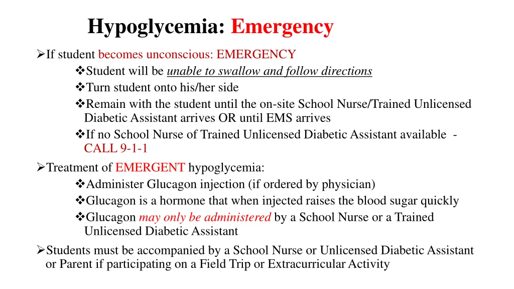 hypoglycemia emergency