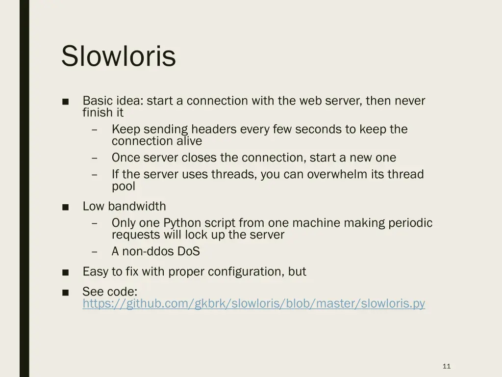 slowloris