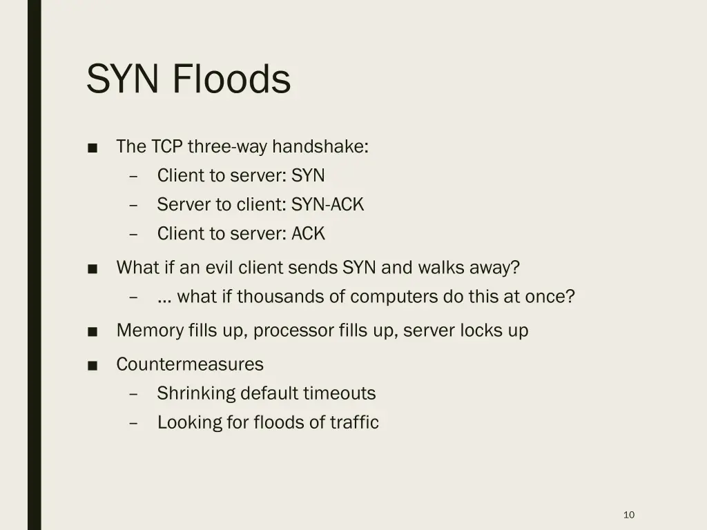 syn floods