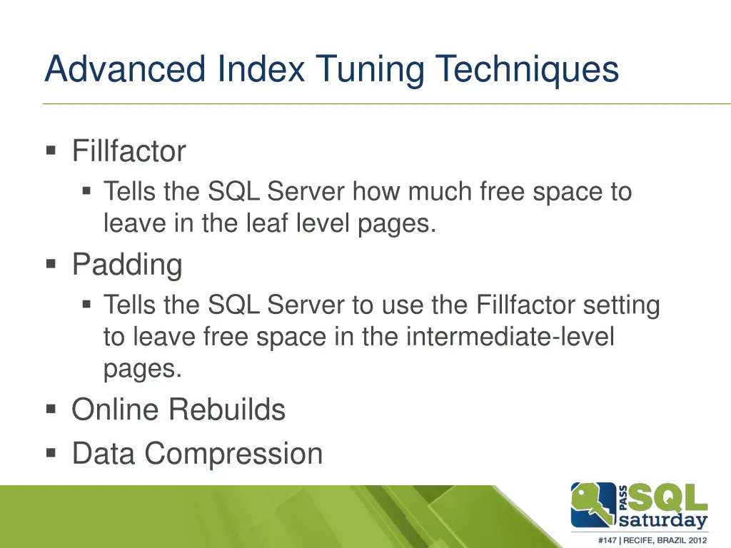 advanced index tuning techniques