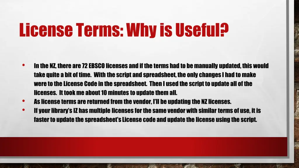 license terms why is useful