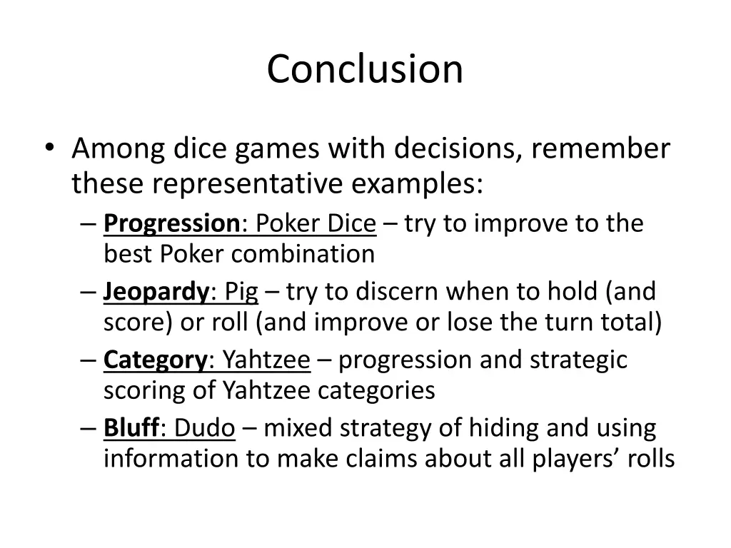 conclusion