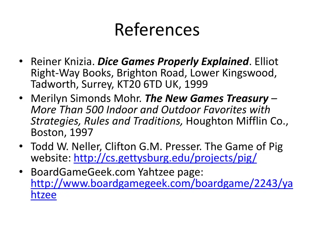 references